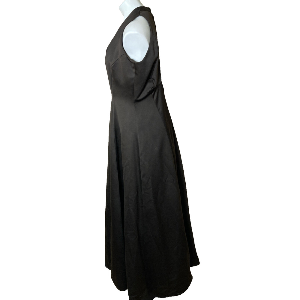 Victor Costa Nahdree Gown Vintage Formal Evening Dress Chocolate Size 12 - Picture 3 of 8